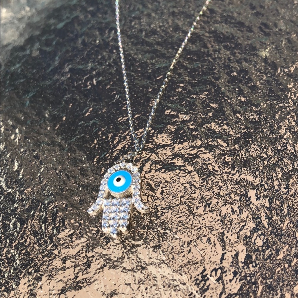 🧿 Evil Eye Necklace 925 Sterling silver Brand New